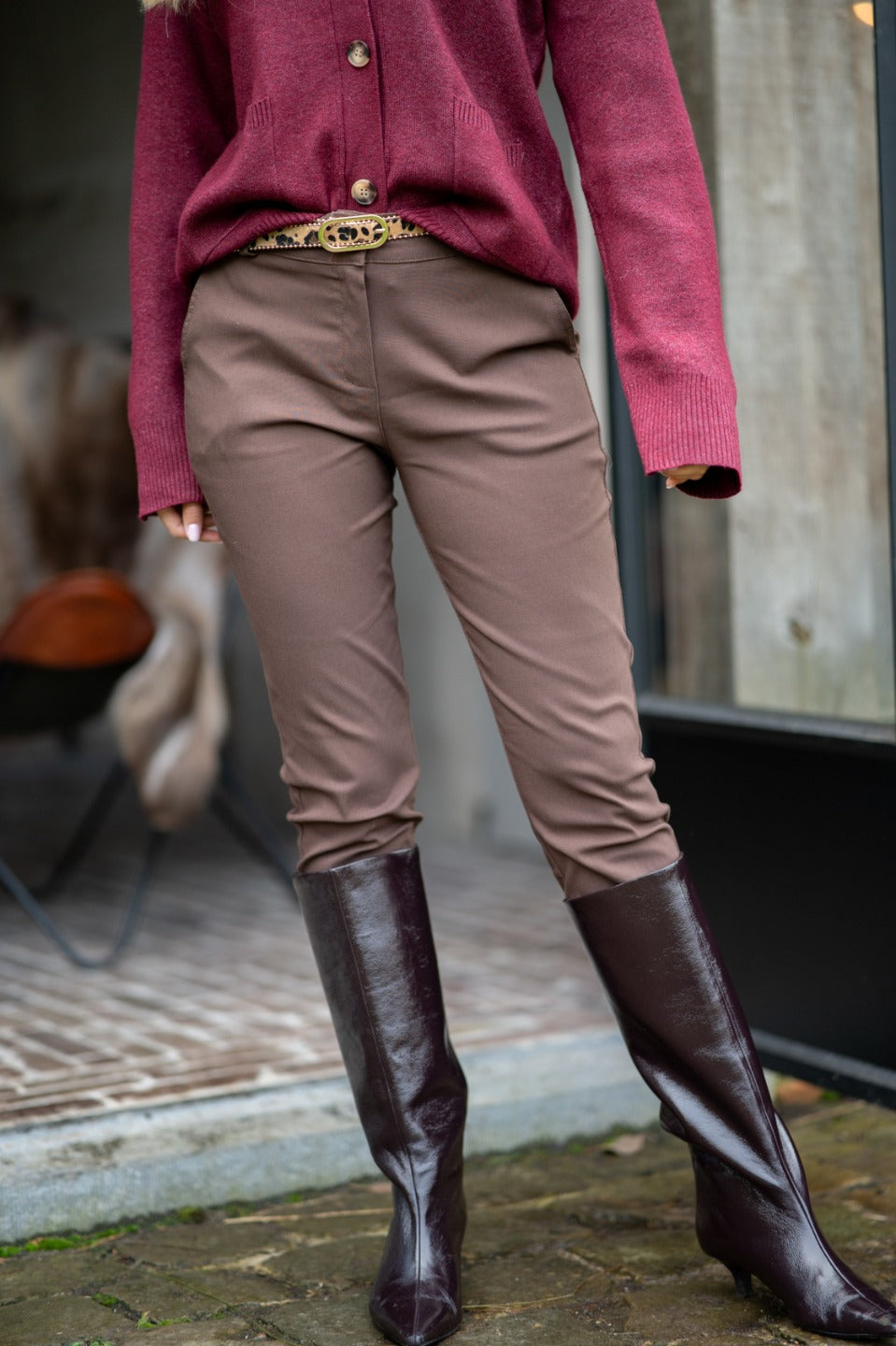 Chino broek met zakjes