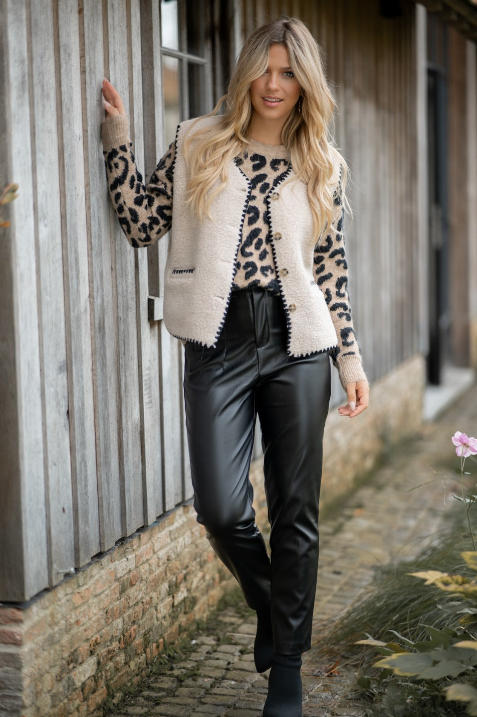 Broek lederlook
