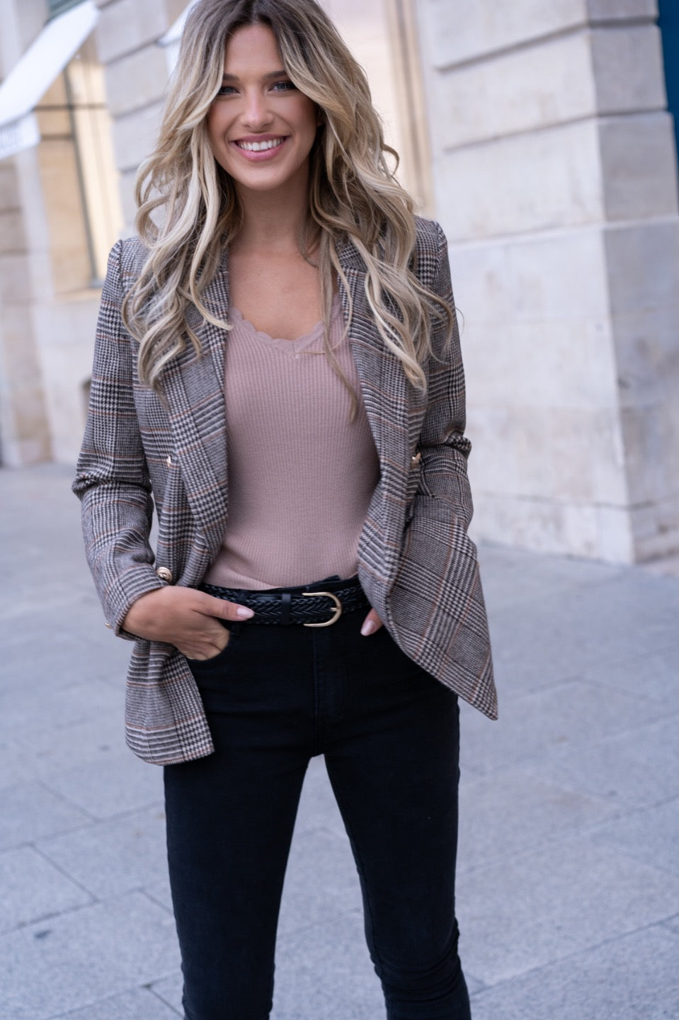 Pantalon taille haute