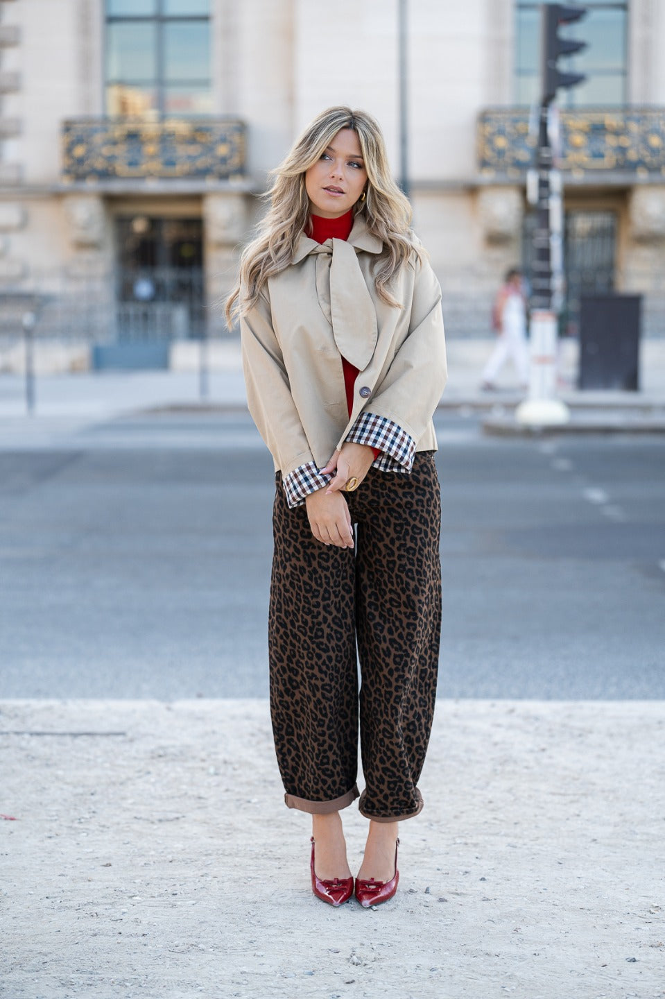 Balloon jeans dierenprint