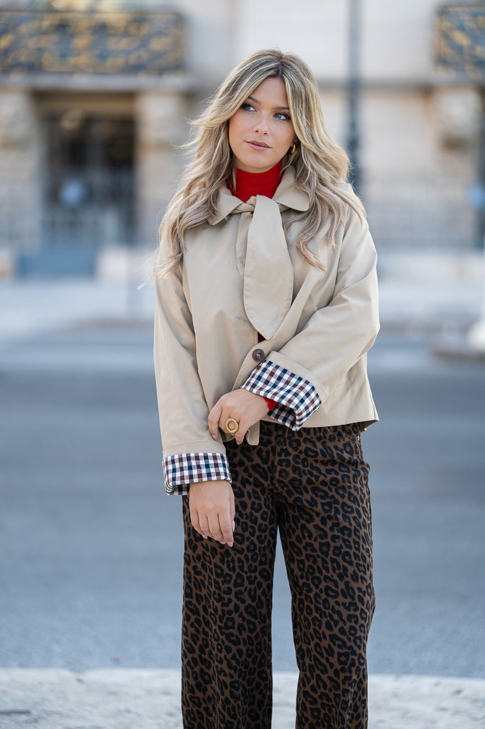 Balloon jeans dierenprint