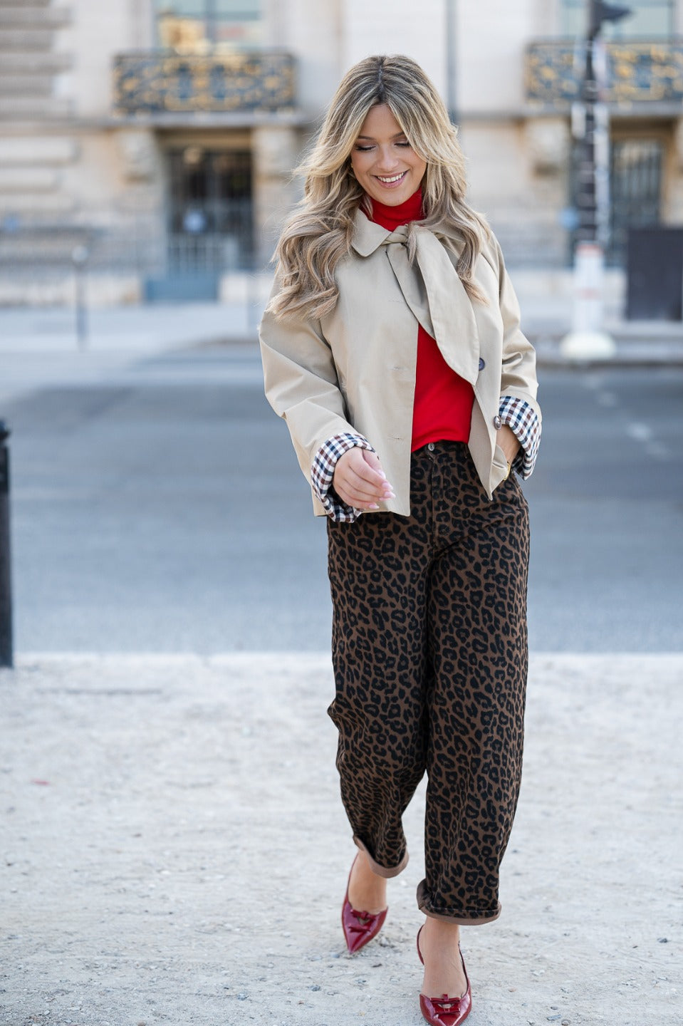 Balloon jeans dierenprint
