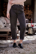 Mom jeans animal print