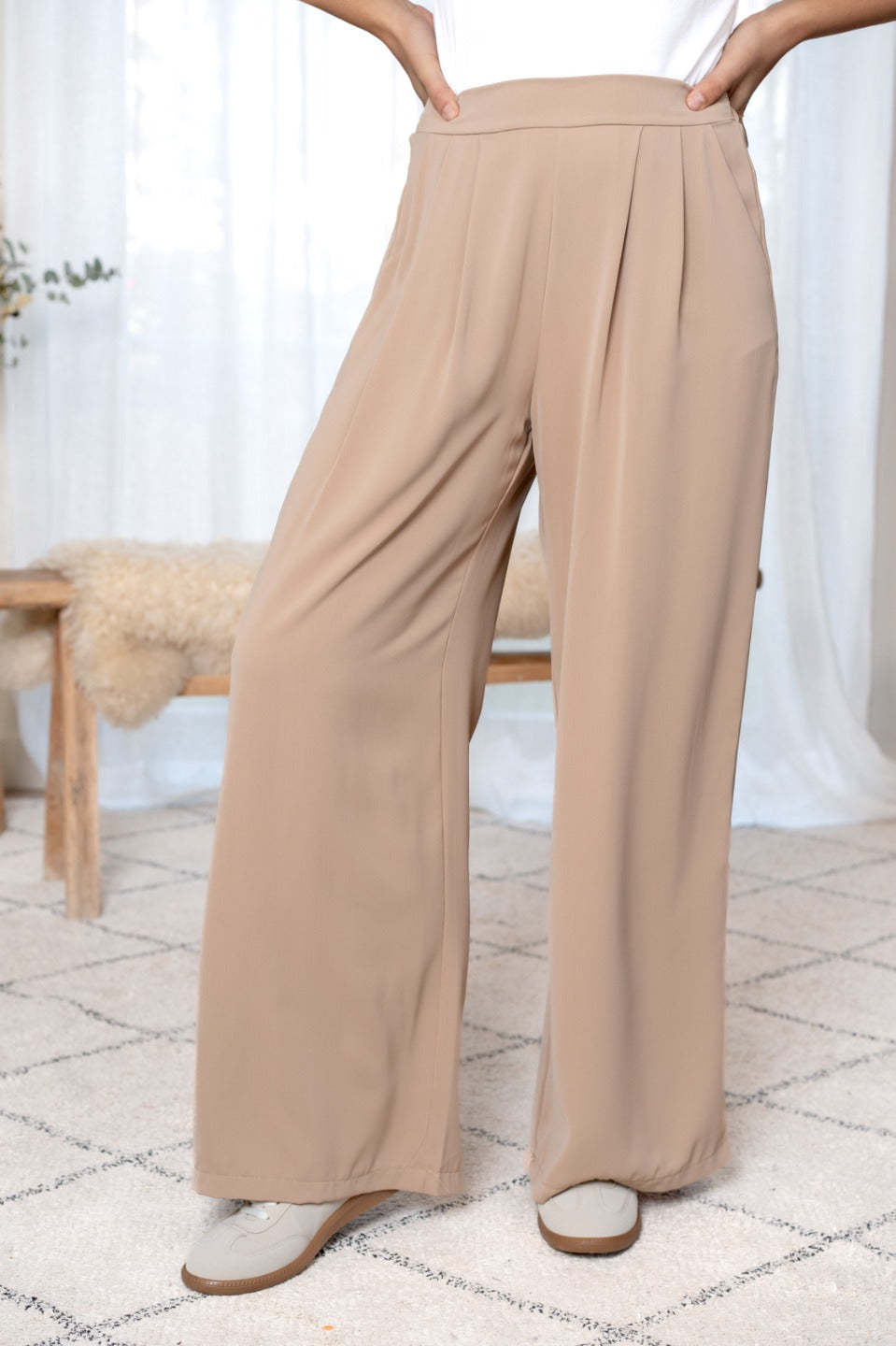 Fluide broek met zakjes