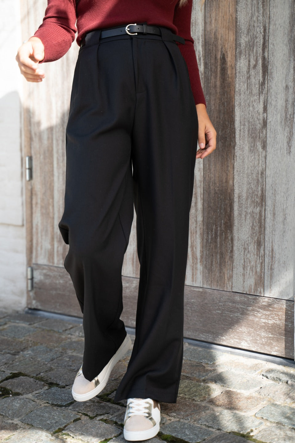 Broek class met riempje
