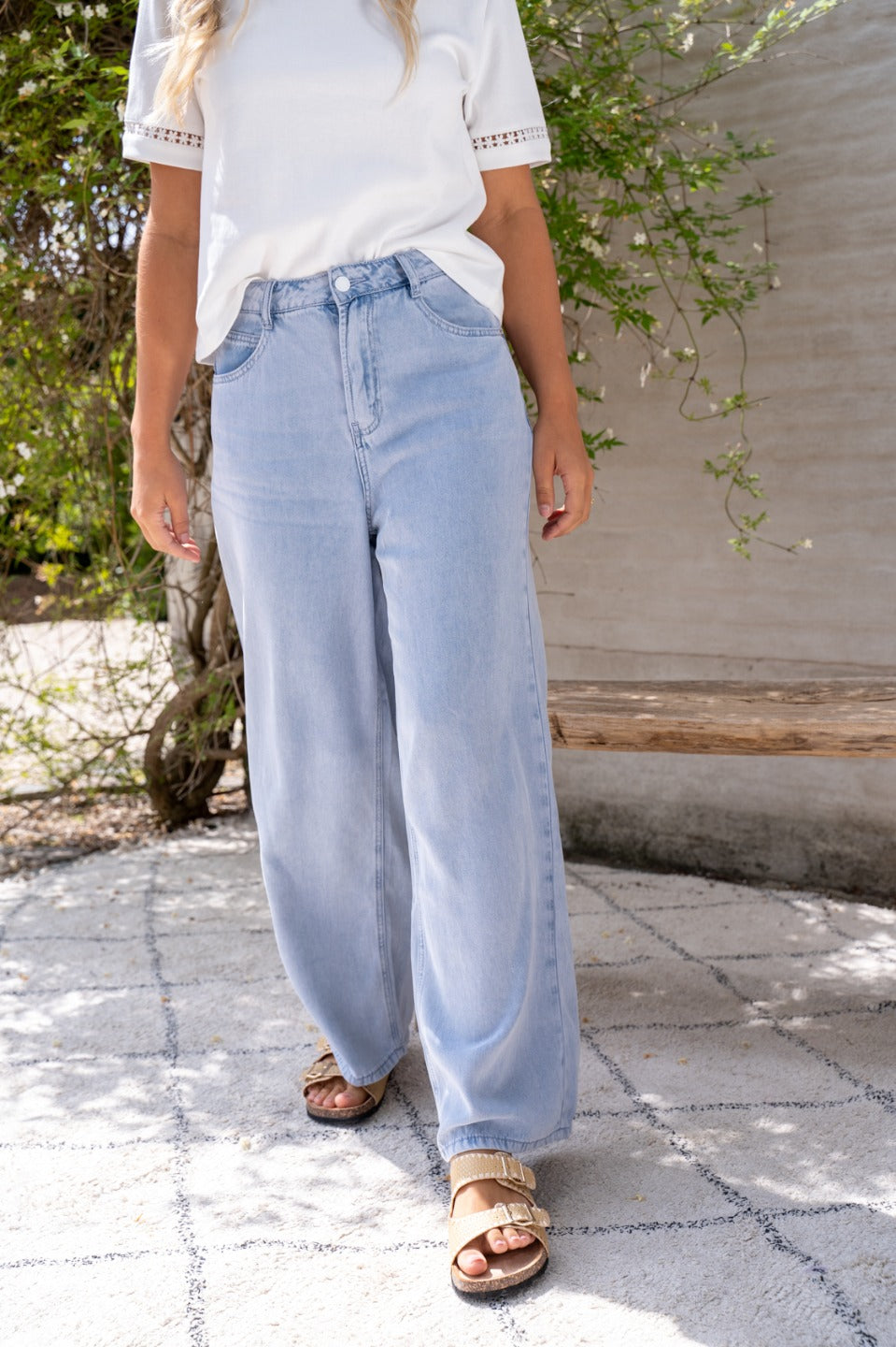 Jeans petit wide tencel