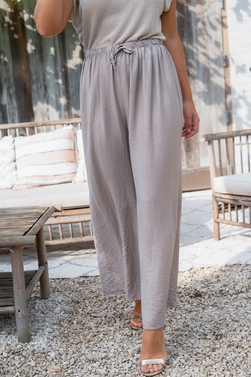Fluide wijde broek