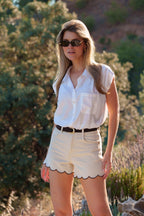 Jeansshort nuage bicolor