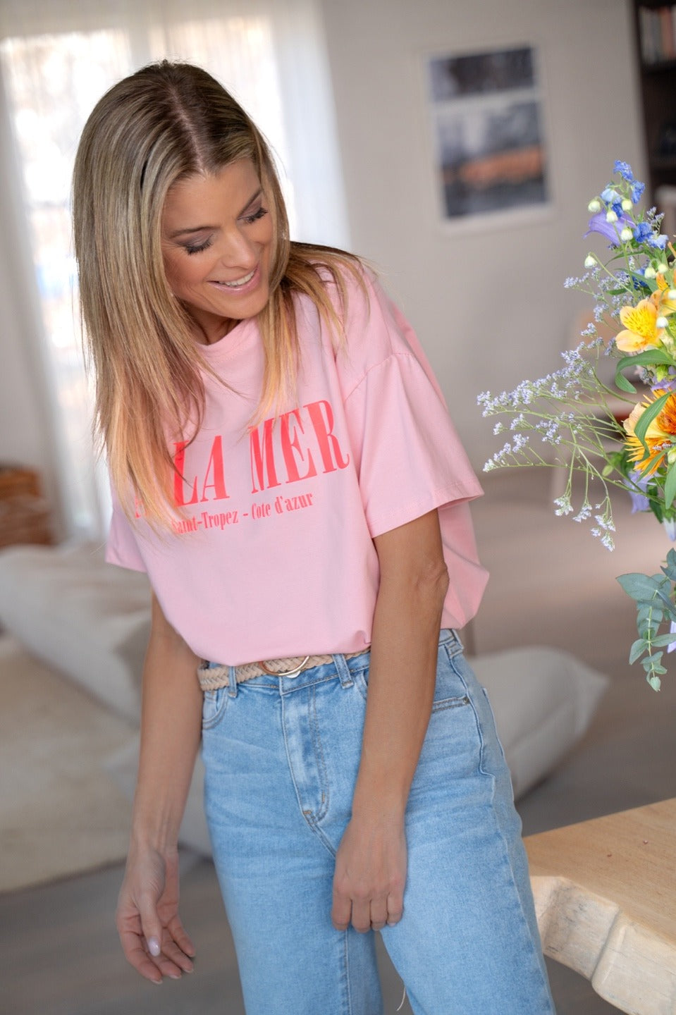 T-Shirt neon tekst