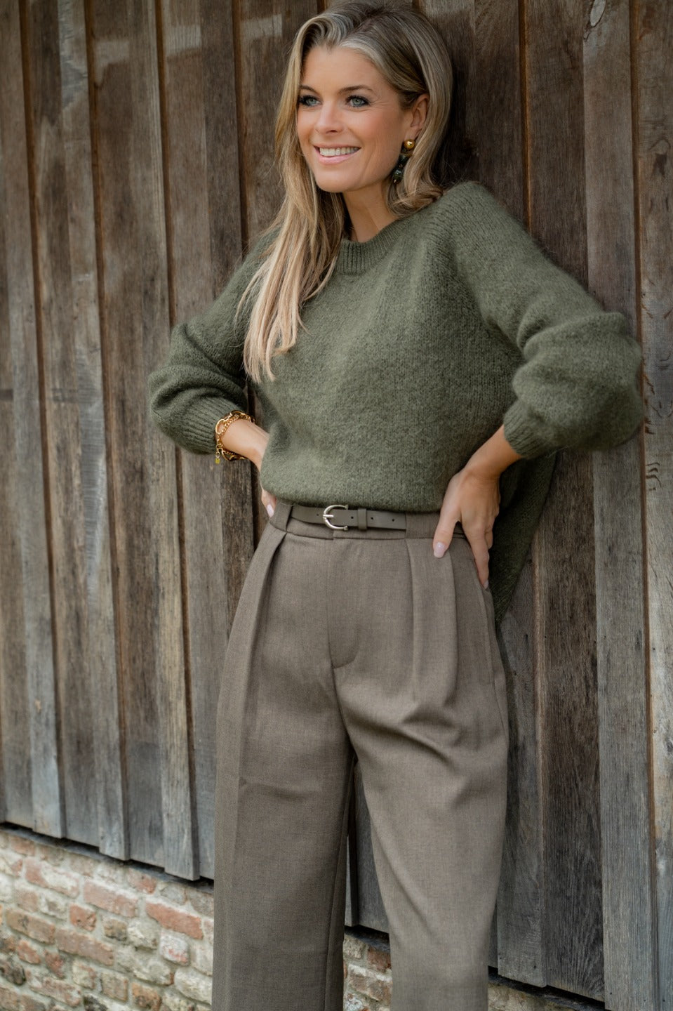 Pull mohair col rond