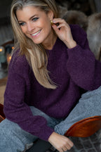 Trui mohair ronde hals