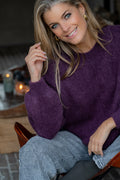 Trui mohair ronde hals