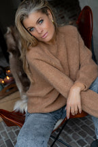 Trui mohair ronde hals