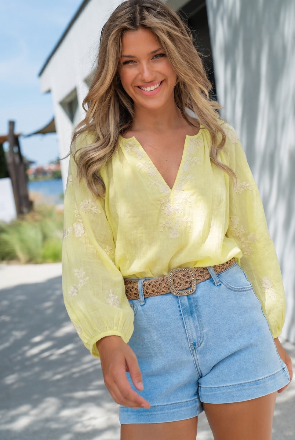 Soft broderie blouse