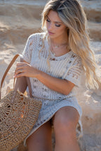 Ronde shopper lurex