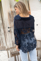 Blouse 2/1 lace detail