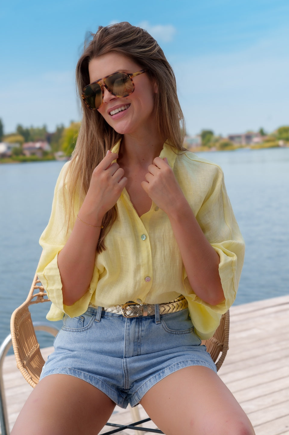 Linen romper