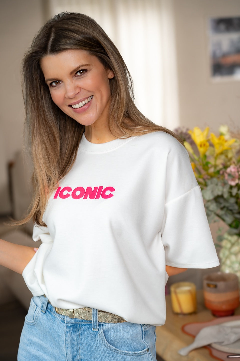 Sweater 3/4 mouw iconic