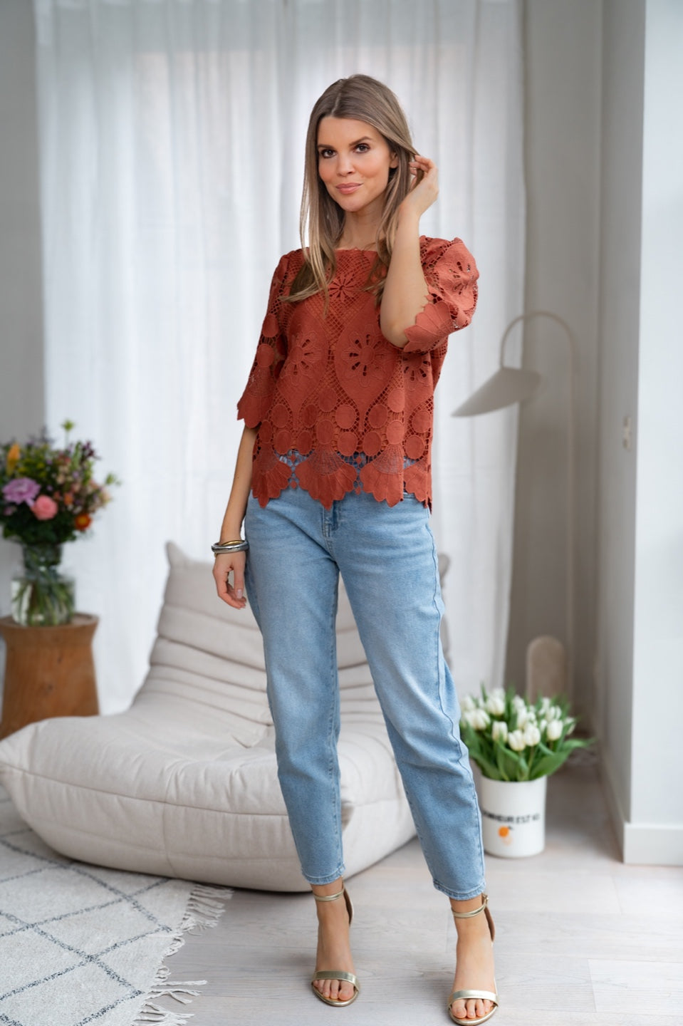 Bloesje broderie anglaise