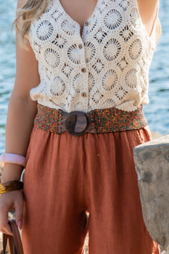 Riem met woodgesp