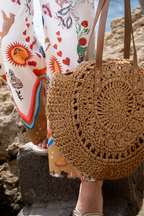 Ronde shopper lurex