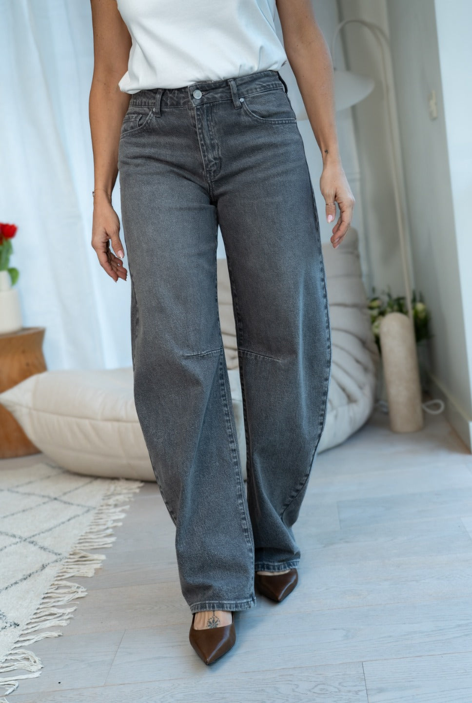 Barrel jeans Stretch mid rise