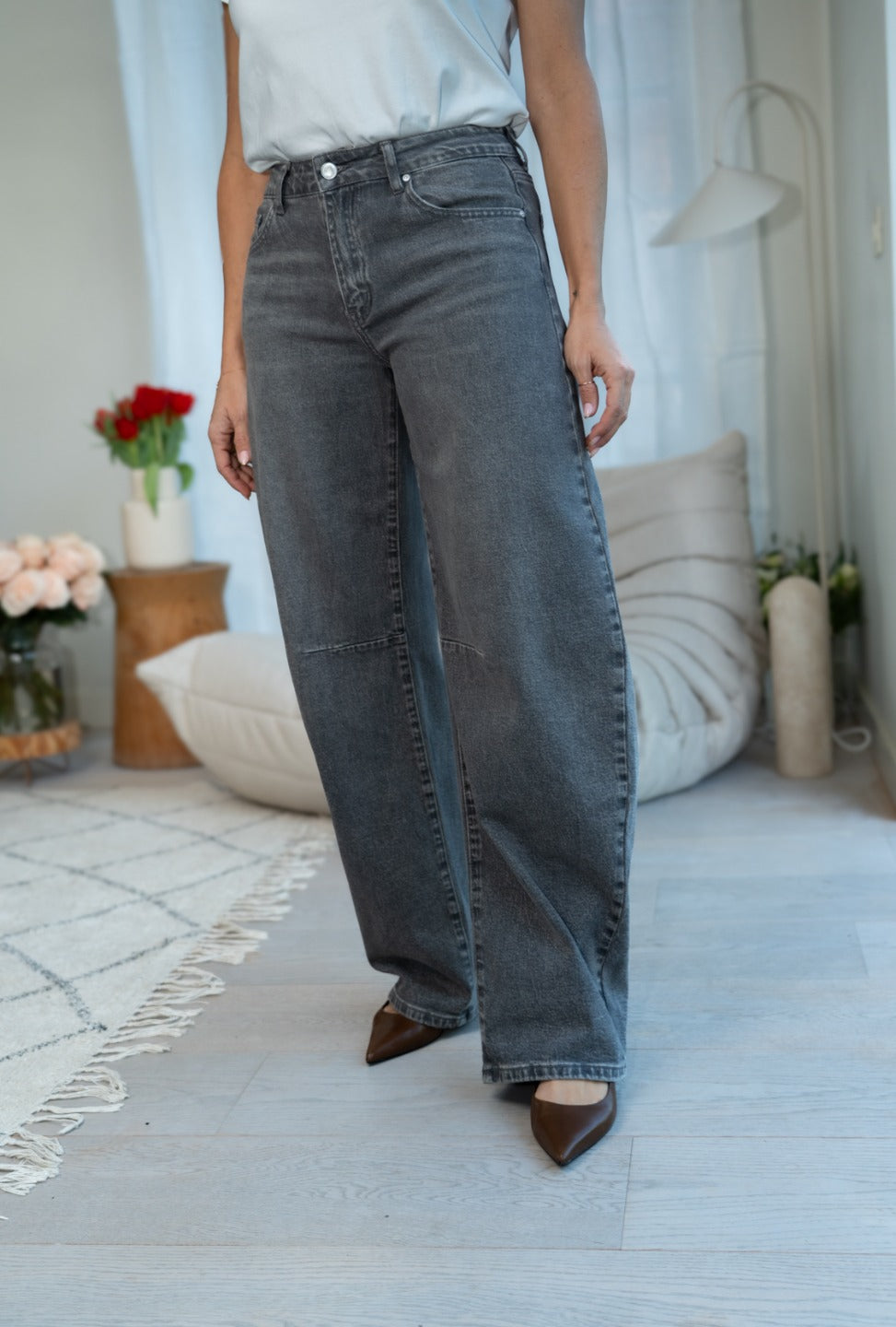 Barrel jeans Stretch mid rise
