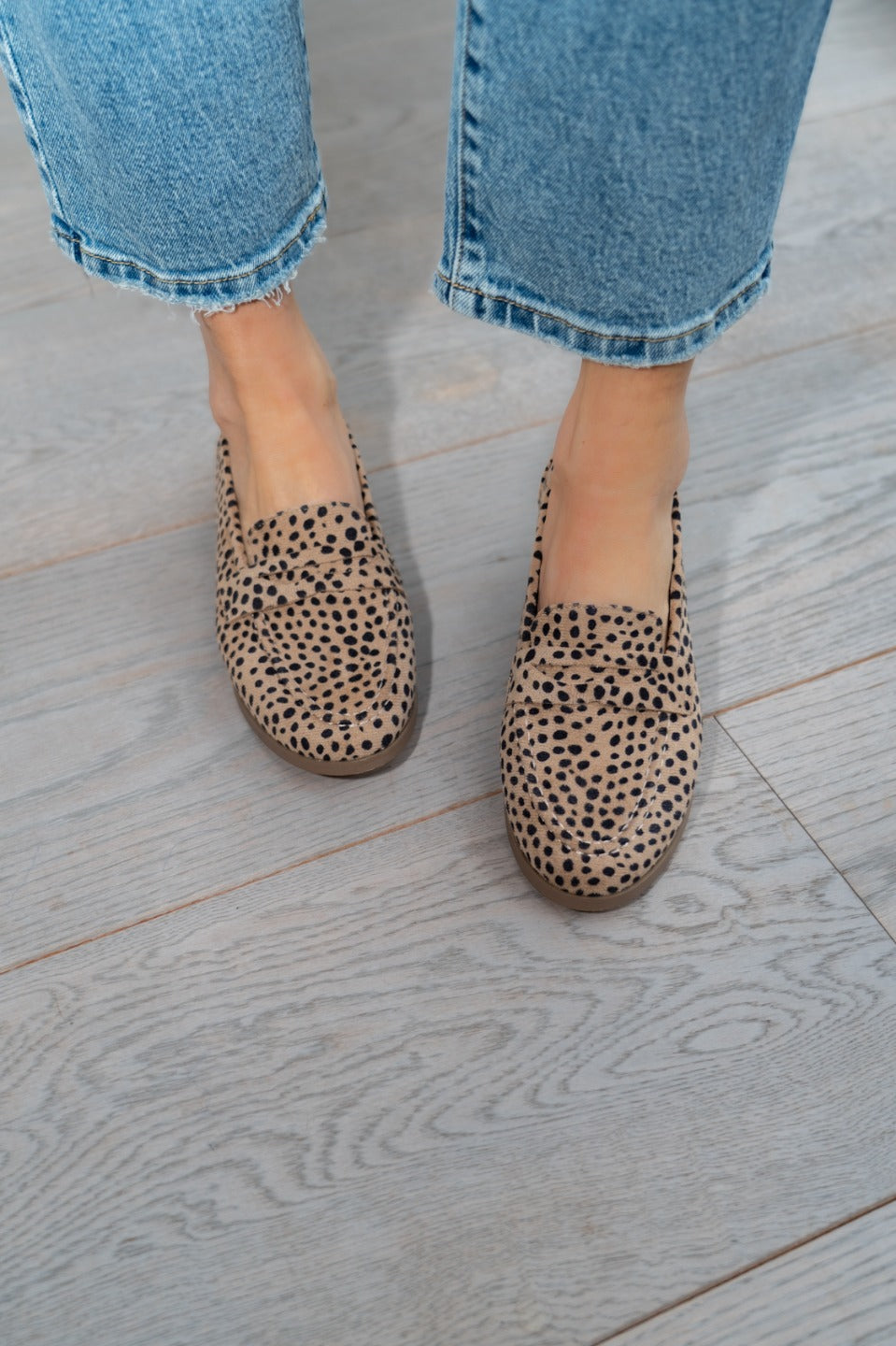 Mocassin daimlook dierenprint